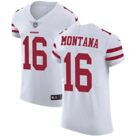 Nike San Francisco 49ers #16 Joe Montana White Mens Stitched NFL Vapor Untouchable Elite Jersey