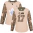Adidas Toronto Maple Leafs #17 Wendel Clark Camo Authentic 2017 Veterans Day Womens Stitched NHL Jersey