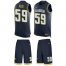 Nike Los Angeles Chargers #59 Nick Vigil Navy Blue Team Color Mens Stitched NFL Limited Tank Top Suit Jersey