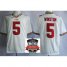 Florida State Seminoles (FSU) 5 Jameis Winston White College Football NCAA Jerseys 2014 Vizio BCS National Championship Game Patch