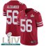 Nike San Francisco 49ers #56 Kwon Alexander Red Super Bowl LIV 2020 Team Color Mens Stitched NFL Vapor Untouchable Limited Jersey
