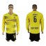 Dortmund #6 Bender Home Long Sleeves Soccer Club Jersey