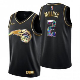 Orlando Orlando Magic #2 Mychal Mulder Mens Golden Edition Diamond Logo 2021/22 Swingman Jersey – Black Mens