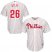 Philadelphia Phillies #26 Chase Utley Stitched White Red Strip Youth MLB Jersey