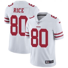 Nike San Francisco 49ers #80 Jerry Rice White Youth Stitched NFL Vapor Untouchable Limited Jersey