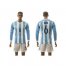Argentina #6 Biglia Home Long Sleeves Soccer Country Jersey