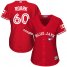 Toronto Blue Jays #60 Tanner Roark Red Canada Day Womens Stitched MLB Jersey