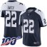 Nike Dallas Cowboys #22 Emmitt Smith Navy Blue Thanksgiving Mens Stitched NFL 100th Season Vapor Throwback Limited Jersey
