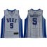 Blue Devils #5 R.J. Barrett White/Blue Basketball Elite Stitched Youth NCAA Jersey