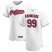 Cleveland Indians #99 James Karinchak Mens Nike White Home 2020 Authentic Team MLB Jersey