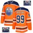Adidas Edmonton Oilers #99 Wayne Gretzky Orange Home Authentic Fashion Gold Stitched NHL Jersey