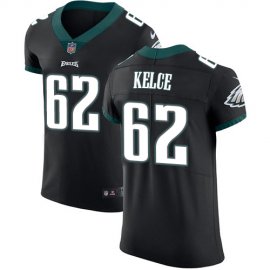 Nike Philadelphia Eagles #62 Jason Kelce Black Alternate Mens Stitched NFL Vapor Untouchable Elite Jersey