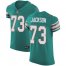 Nike Miami Dolphins #73 Austin Jackson Aqua Green Alternate Mens Stitched NFL New Elite Jersey