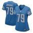 Nike Detroit Lions #79 Kenny Wiggins Light Blue Team Color Womens Stitched NFL Elite Jersey