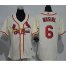 St.Louis Cardinals #6 Stan Musial Cream Alternate Womens Stitched MLB Jersey
