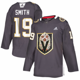 Vegas Golden Knights #19 Reilly Smith Mens Grey Adidas Latino Heritage Night Stitched NHL Jersey
