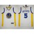 Warriors #5 Marreese Speights White Stitched Revolution 30 NBA Jersey