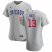 Chicago Cubs #13 David Bote Mens Nike Gray Road 2020 Authentic Team Jersey