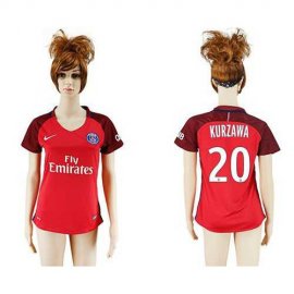Womens Paris Saint-Germain #20 Kurzawa Away Soccer Club Jersey