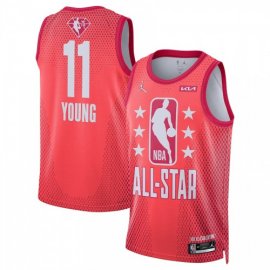 Atlanta Hawks #11 Trae Young Jordan Brand 2022 NBA All-Star Game Swingman Jersey – Maroon Mens