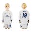 Real Madrid #19 Modric Home Long Sleeves Kid Soccer Club Jersey