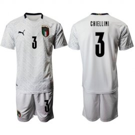 Italy #3 Chiellini Away Soccer Country Jersey