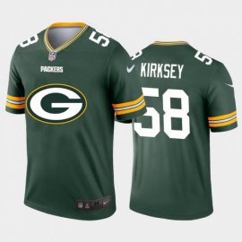 Green Bay Packers #58 Christian Kirksey Green Mens Nike Big Team Logo Vapor Limited NFL Jersey