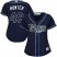 Tampa Bay Rays #49 Tommy Hunter Dark Blue Alternate Womens Stitched MLB Jersey