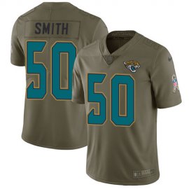 Nike Jacksonville Jaguars #50 Telvin Smith Olive Mens Stitched NFL Limited 2017 Salute to Service Jersey