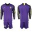 Brazil Blank Purple Goalkeeper Long Sleeves Soccer Country Jersey