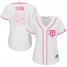 Minnesota Twins #24 C.J. Cron White/Pink Fashion Womens Stitched MLB Jersey