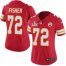 Nike Kansas City Chiefs #72 Eric Fisher Red Team Color Womens Super Bowl LV Bound Stitched NFL Vapor Untouchable Limited Jersey