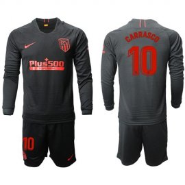 Atletico Madrid #10 Carrasco Away Long Sleeves Soccer Club Jersey