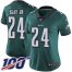 Nike Philadelphia Eagles #24 Darius Slay Jr Green Team Color Womens Stitched NFL 100th Season Vapor Untouchable Limited Jersey