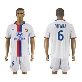 Lyon #6 Fofana Home Soccer Club Jersey