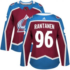 Adidas Colorado Avalanche #96 Mikko Rantanen Burgundy Home Authentic Womens Stitched NHL Jersey