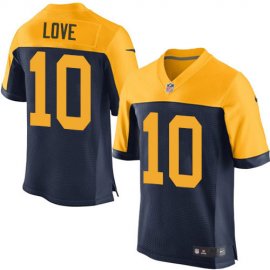 Nike Green Bay Packers #10 Jordan Love Navy Blue Alternate Mens Stitched NFL New Elite Jersey