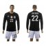 Germany #22 Ter Stegen Black Goalkeeper Long Sleeves Soccer Country Jersey