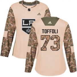 Adidas Los Angeles Kings #73 Tyler Toffoli Camo Authentic 2017 Veterans Day Womens Stitched NHL Jersey