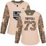Adidas Los Angeles Kings #73 Tyler Toffoli Camo Authentic 2017 Veterans Day Womens Stitched NHL Jersey