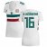 Womens Mexico #16 H.Herrera Away Soccer Country Jersey