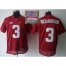 2013 BCS National Championship Alabama Crimson #3 Richardson Red NCAA Football Jersey