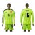 Czech #16 Koubek Shiny Green Goalkeeper Long Sleeves Soccer Country Jersey