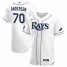 Tampa Bay Rays #70 Nick Anderson Mens Nike White Home 2020 World Series Bound Authentic Player MLB Jersey