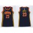 Womens Cavaliers #23 LeBron James Navy Blue Dress Stitched NBA Jersey