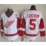 Detroit Red Wings #5 Nicklas Lidstrom White CCM Throwback Stitched NHL Jersey