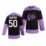Chicago Blackhawks #50 Corey Crawford Adidas Mens Hockey Fights Cancer Practice NHL Jersey Black