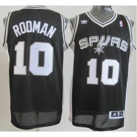 Revolution 30 Swingman San Antonio Spurs #10 Dennis Rodman Black Throwback NBA Jerseys Cheap