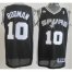 Revolution 30 Swingman San Antonio Spurs #10 Dennis Rodman Black Throwback NBA Jerseys Cheap