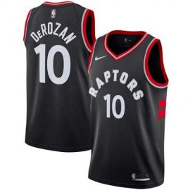 Mens Nike Toronto Raptors #10 DeMar DeRozan Black Statement Edition NBA Swingman Jersey